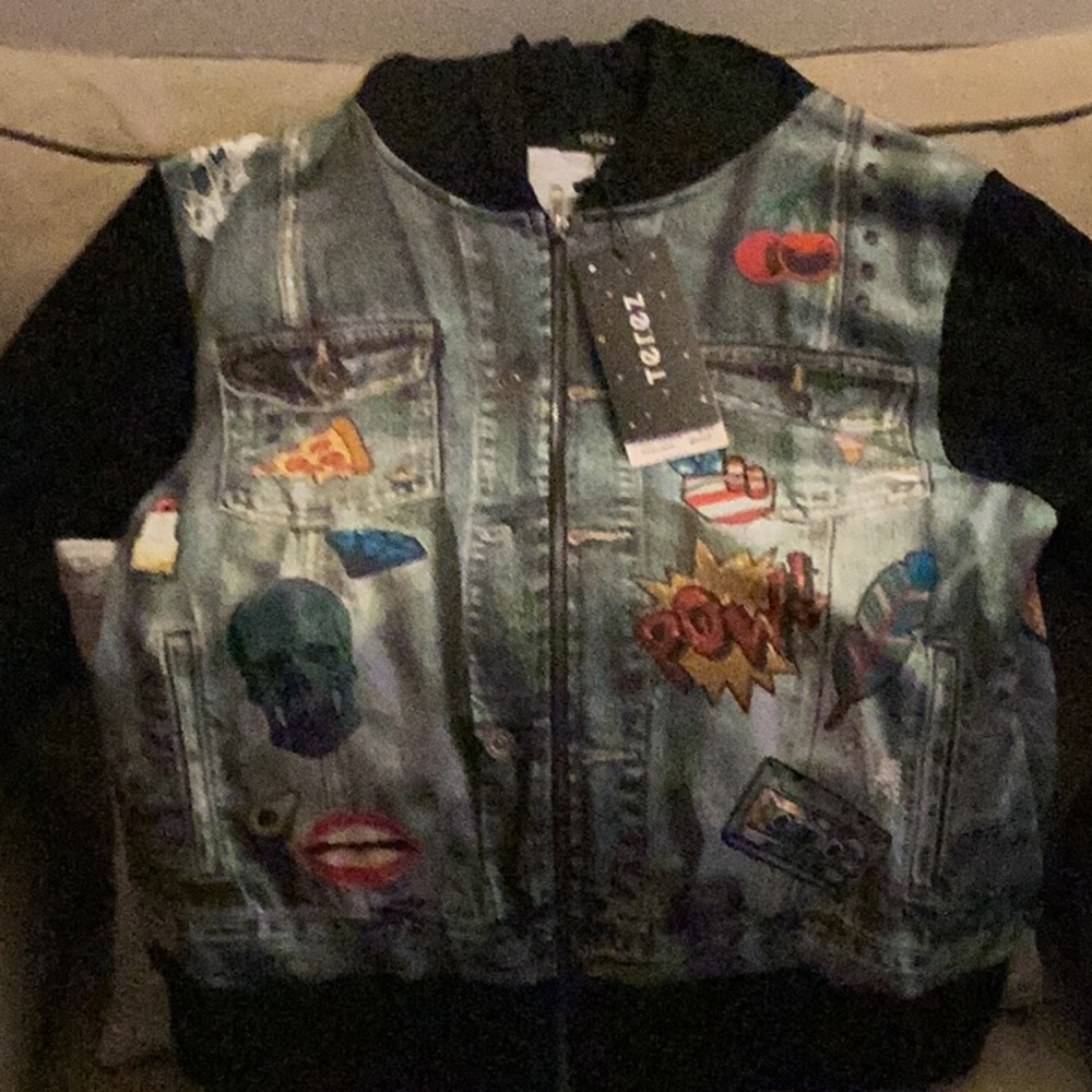 Jean Jacket with hood